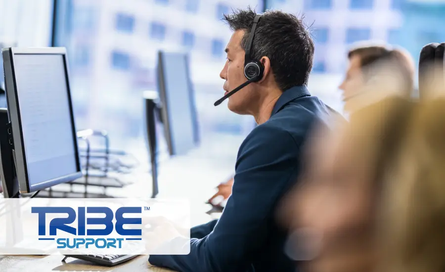 IT professional receiving remote support in Japan